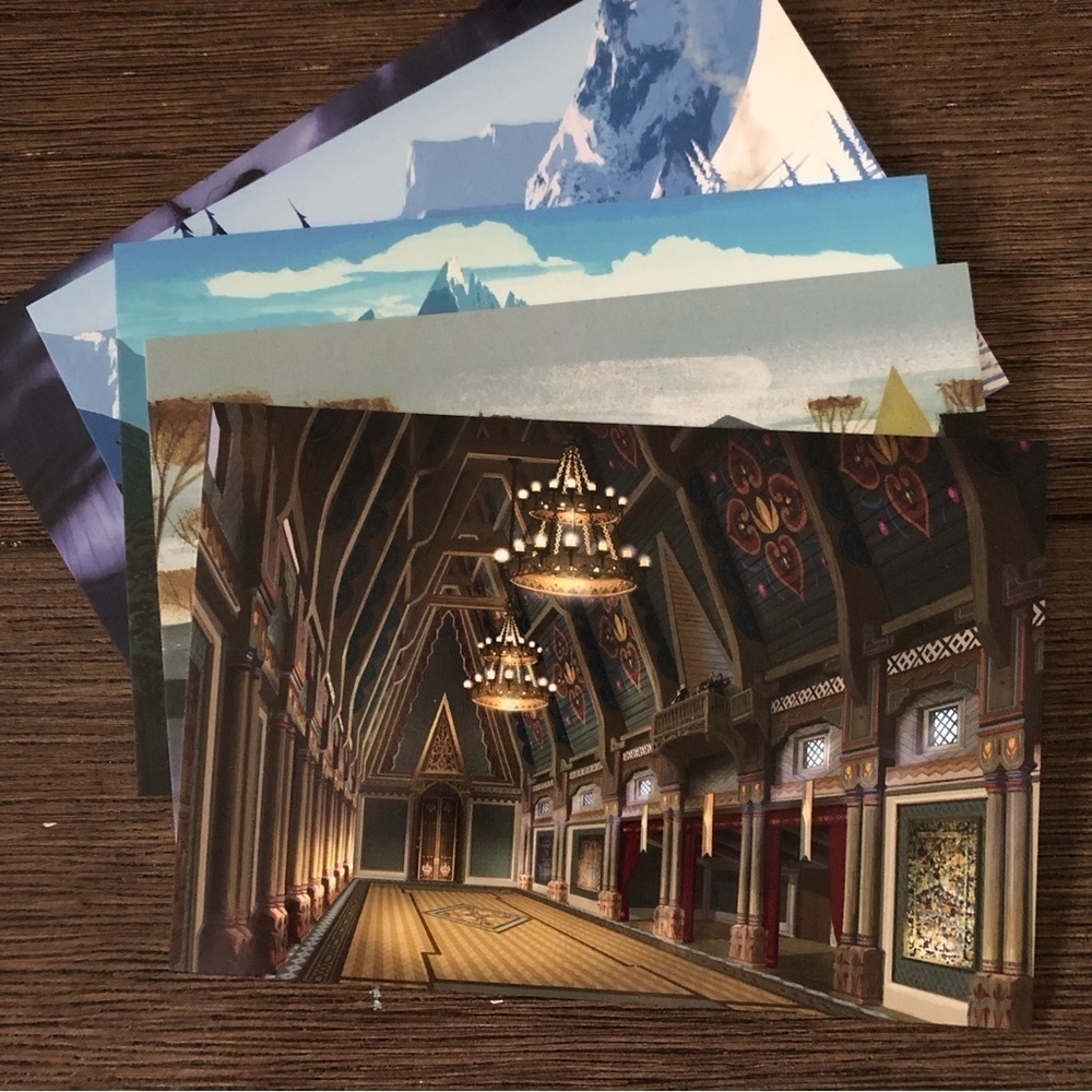 Disney Frozen Postcard: Backgrounds pack of 5